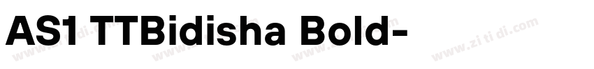 AS1 TTBidisha Bold字体转换